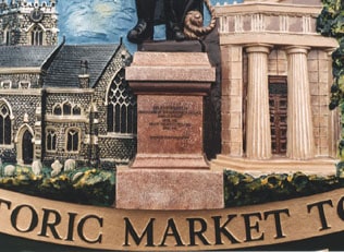 Plinth of sir john franklin's statue