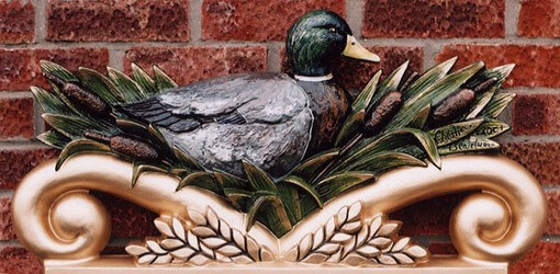 Sibsey village duck finished in decorative colours