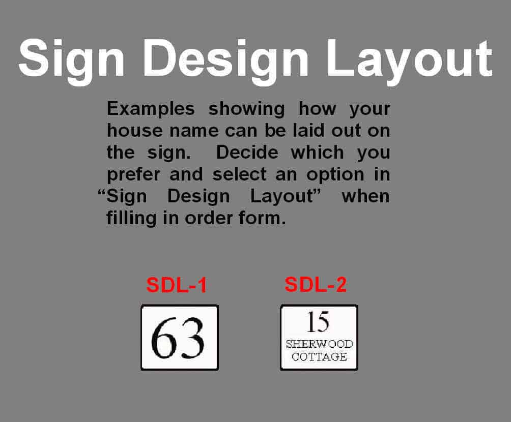 Rectangular Number Sign 225mm x 210mm - Image 4