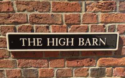 Cast Metal Barn Sign